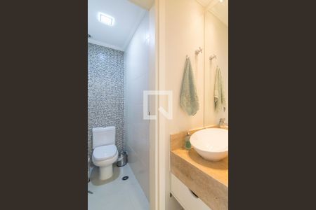 Lavabo de apartamento para alugar com 3 quartos, 126m² em Vila Scarpelli, Santo André