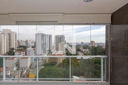 Varanda da Sala de apartamento para alugar com 1 quarto, 47m² em Campo Belo, São Paulo