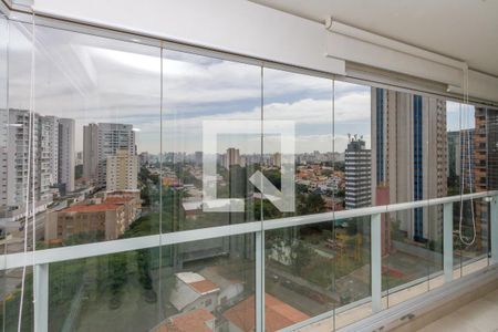 Varanda da Sala de apartamento para alugar com 1 quarto, 47m² em Campo Belo, São Paulo