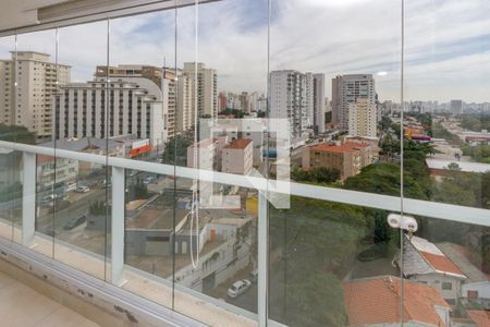 Varanda da Sala de apartamento para alugar com 1 quarto, 47m² em Campo Belo, São Paulo