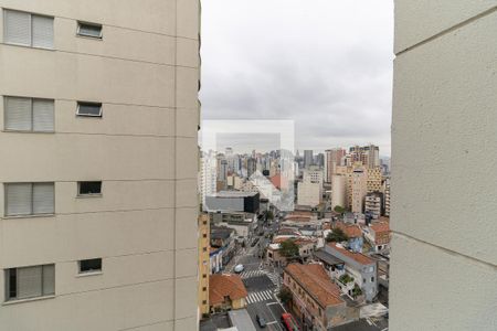 Vista da Varanda da Sala e do Quarto de apartamento para alugar com 1 quarto, 28m² em Aclimação, São Paulo