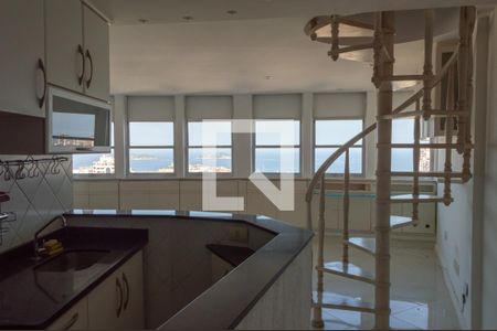 Sala/Cozinha de apartamento à venda com 1 quarto, 72m² em Barra da Tijuca, Rio de Janeiro