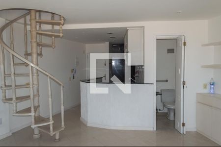 Sala/Cozinha de apartamento à venda com 1 quarto, 72m² em Barra da Tijuca, Rio de Janeiro