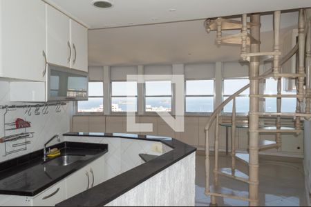 Sala/Cozinha de apartamento à venda com 1 quarto, 72m² em Barra da Tijuca, Rio de Janeiro