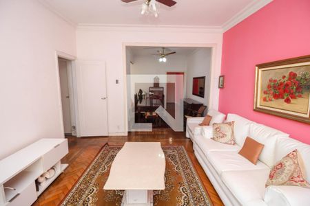 Sala de Estar de apartamento à venda com 2 quartos, 97m² em Botafogo, Rio de Janeiro