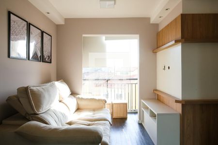 Sala de apartamento à venda com 2 quartos, 70m² em Jardim Monte Libano, Santo André