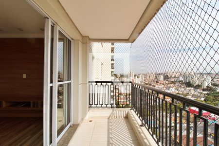 Varanda da Sala de apartamento para alugar com 3 quartos, 86m² em Lar São Paulo, São Paulo