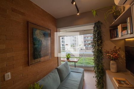 Sala de apartamento à venda com 1 quarto, 35m² em Brooklin Paulista, São Paulo