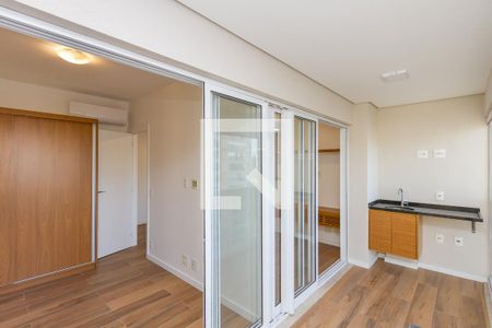 Varanda da Sala de apartamento para alugar com 1 quarto, 48m² em Vila Gertrudes, São Paulo