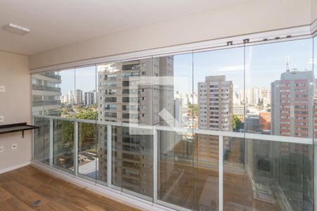 Varanda da Sala de apartamento para alugar com 1 quarto, 48m² em Vila Gertrudes, São Paulo