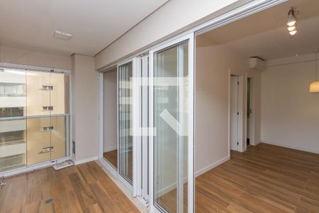 Varanda da Sala de apartamento para alugar com 1 quarto, 48m² em Vila Gertrudes, São Paulo