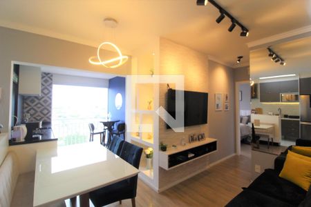 Sala de apartamento para alugar com 2 quartos, 55m² em Santa Maria, Santo André