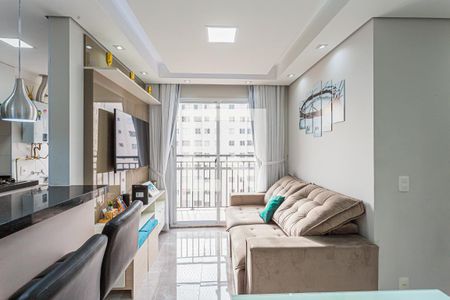 Sala de apartamento à venda com 3 quartos, 57m² em Parque São Vicente, Santo André