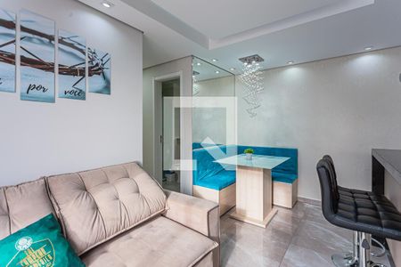 Sala de apartamento à venda com 3 quartos, 57m² em Parque São Vicente, Santo André