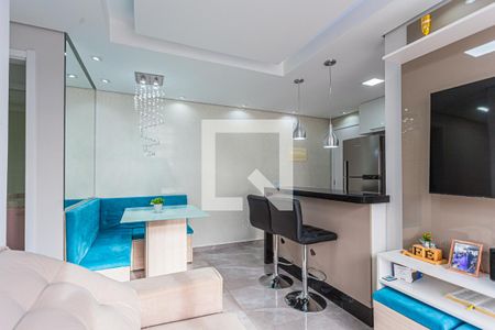 Sala de apartamento à venda com 3 quartos, 57m² em Parque São Vicente, Santo André