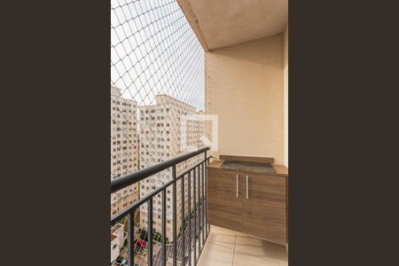 Varanda da Sala de apartamento à venda com 3 quartos, 57m² em Parque São Vicente, Santo André