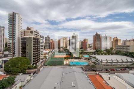 Vista da Sala de apartamento à venda com 1 quarto, 45m² em Cambuí, Campinas
