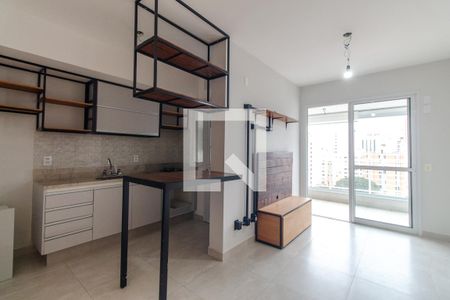 Sala e cozinha de apartamento à venda com 1 quarto, 51m² em Vila Gomes Cardim, São Paulo