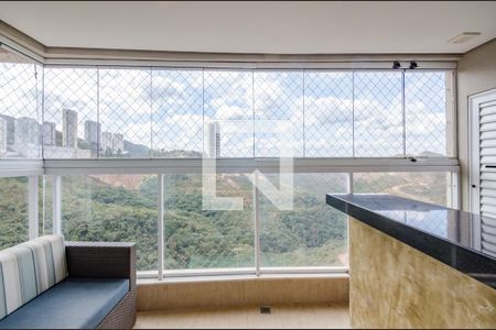 Varanda da Sala de apartamento à venda com 3 quartos, 86m² em Vila da Serra, Nova Lima