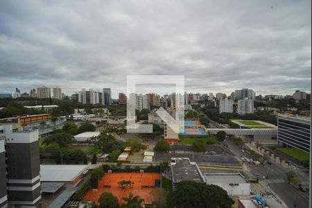Sala_Vista de apartamento à venda com 1 quarto, 37m² em Três Figueiras, Porto Alegre