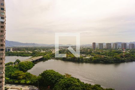 Vista da Sala de apartamento para alugar com 1 quarto, 80m² em Barra da Tijuca, Rio de Janeiro