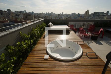 Rooftop de kitnet/studio para alugar com 1 quarto, 27m² em Liberdade, São Paulo