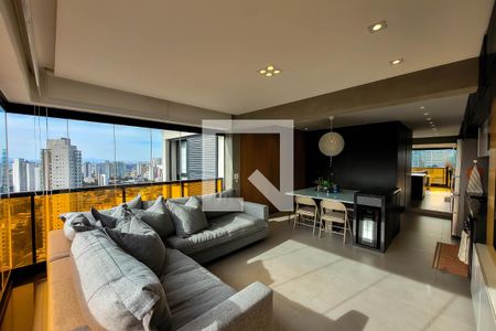 Sala de Estar de apartamento à venda com 1 quarto, 49m² em Vila Mariana, São Paulo