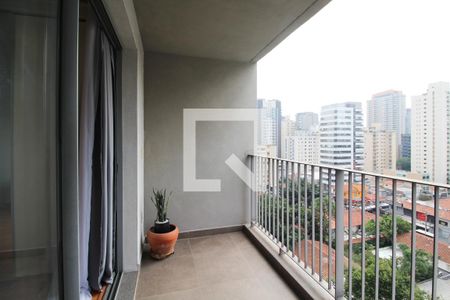 Varanda do Studio de kitnet/studio à venda com 1 quarto, 35m² em Vila Olímpia, São Paulo