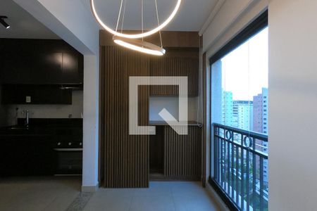 Varanda da Sala de apartamento para alugar com 1 quarto, 38m² em Morumbi, São Paulo