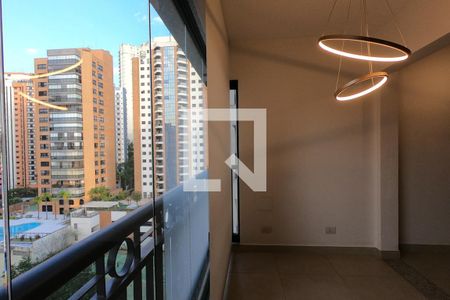 Varanda da Sala de apartamento para alugar com 1 quarto, 38m² em Morumbi, São Paulo