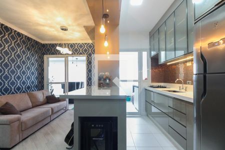 Sala  de apartamento à venda com 2 quartos, 74m² em Cidade Mãe do Céu, São Paulo