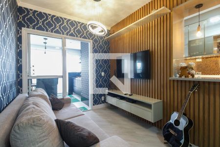 Sala  de apartamento à venda com 2 quartos, 74m² em Cidade Mãe do Céu, São Paulo