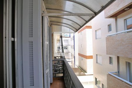 Sala / vista de apartamento para alugar com 2 quartos, 55m² em Boqueirão, Praia Grande