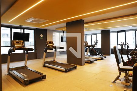 Área comum - Academia de apartamento para alugar com 1 quarto, 24m² em Bela Vista, São Paulo