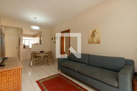 Sala de apartamento para alugar com 2 quartos, 100m² em Barra Funda, Guarujá