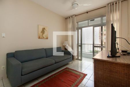 Sala de apartamento para alugar com 2 quartos, 100m² em Barra Funda, Guarujá