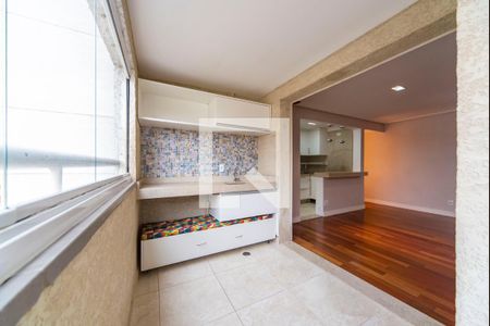 Varanda da Sala de apartamento à venda com 2 quartos, 70m² em Vila Valparaíso, Santo André