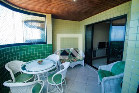 Varanda da Sala de apartamento para alugar com 3 quartos, 100m² em Guilhermina, Praia Grande