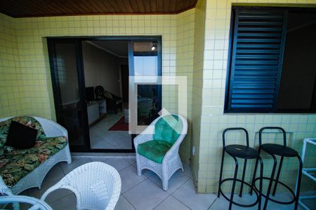 Varanda da Sala de apartamento para alugar com 3 quartos, 100m² em Guilhermina, Praia Grande
