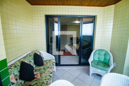Varanda da Sala de apartamento para alugar com 3 quartos, 100m² em Guilhermina, Praia Grande