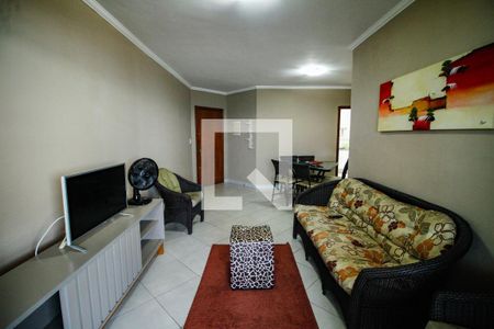 Sala de apartamento para alugar com 3 quartos, 100m² em Guilhermina, Praia Grande