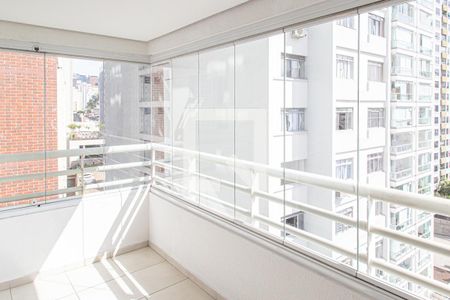 Varanda da Sala de apartamento para alugar com 1 quarto, 45m² em Bela Vista, São Paulo