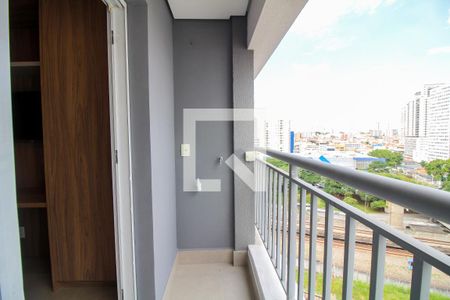 Sala/Quarto - Varanda de kitnet/studio para alugar com 1 quarto, 24m² em Belenzinho, São Paulo