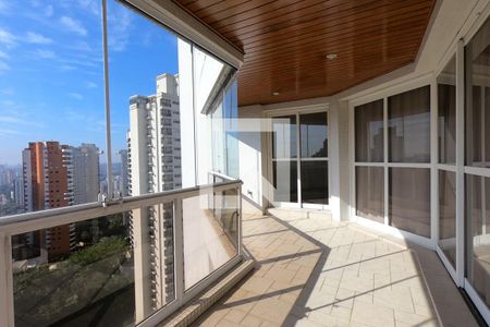 Varanda da Sala de apartamento à venda com 3 quartos, 461m² em Jardim Fonte do Morumbi, São Paulo