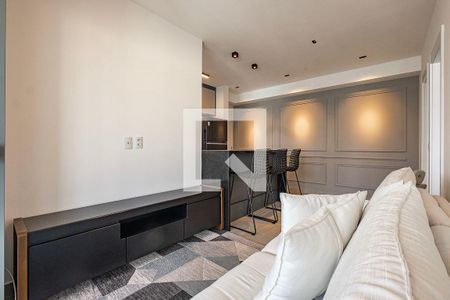 Sala/Cozinha de apartamento para alugar com 1 quarto, 50m² em Pinheiros, São Paulo