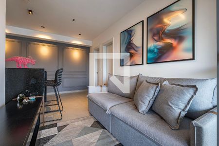 Sala/Cozinha de apartamento para alugar com 1 quarto, 50m² em Pinheiros, São Paulo