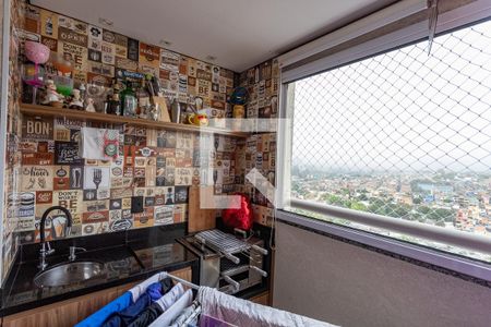 Varanda da sala  de apartamento à venda com 2 quartos, 78m² em Centro, Diadema