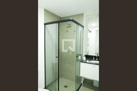 Banheiro da Suíte de kitnet/studio à venda com 1 quarto, 24m² em Consolação, São Paulo