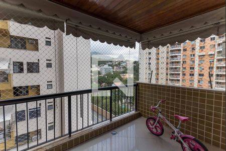 Varanda da Sala  de apartamento à venda com 3 quartos, 107m² em Tijuca, Rio de Janeiro