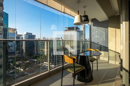 Studio - Varanda de kitnet/studio para alugar com 1 quarto, 36m² em Pinheiros, São Paulo